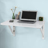 SoBuy FWT05-W Bureau Table de Cuisine Table Murale Rabattable en Bois 75×60cm, Blanc