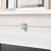 SoBuy FWT20-W Masă de perete rabatabilă, pliabilă cu tablă memo extensibilă, care economisește spațiu, pentru bucătărie, birou și spații mici, Alb 50cm x 75cm x 76cm