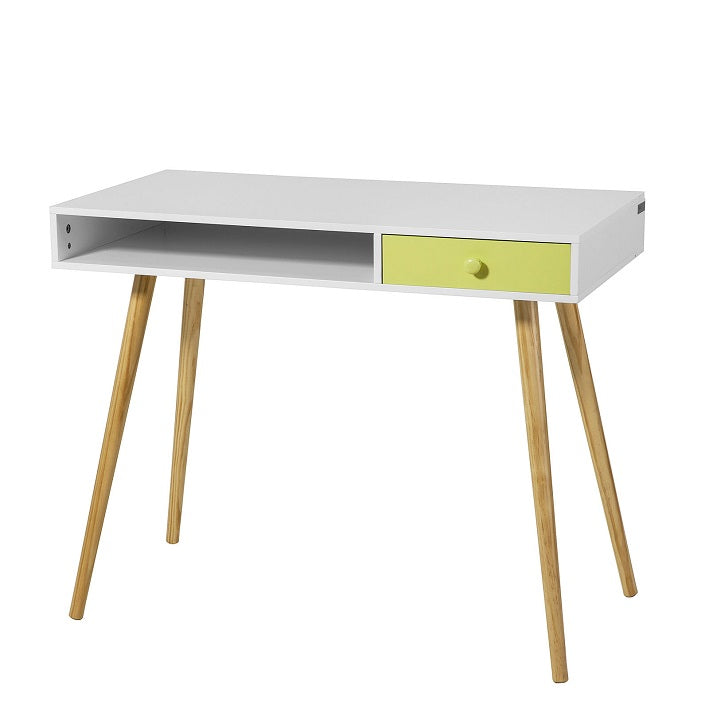 SoBuy FWT24-W Bureau Console ordinateur Table d'appoint Secrétaire Informatique