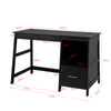 SoBuy FWT38-Sch Table de Bureau Informatique Poste de Travail Bureau d'Ordinateur