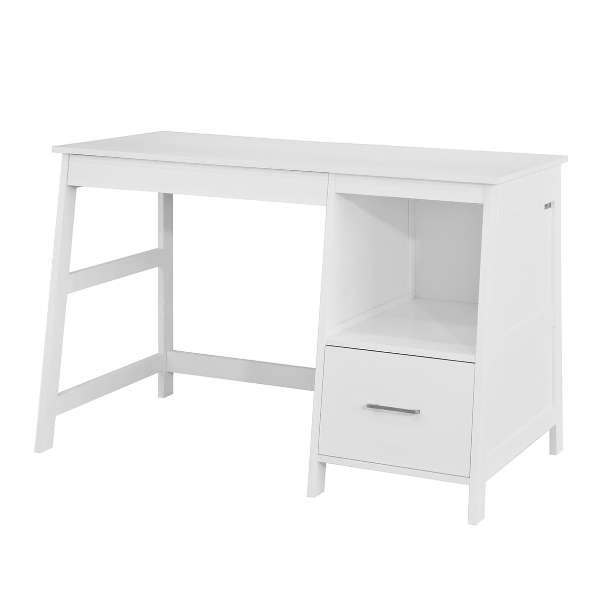 SoBuy FWT38-W Table de Bureau Informatique Poste de Travail Bureau d'Ordinateur