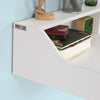 SoBuy FWT47-W Table de cuisine muraleBureau informatique avec 2 niches de rangement