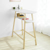 SoBuy FWT59-WN Table de Bar Table Haute de Bar Mange-Debout Cuisine Table café Scandinave