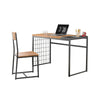 SoBuy FWT60-N Set 1 Birou + 1 Scaun Set birou și scaun Masă de lucru cu 2 etajere detașabile