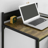 SoBuy FWT66-SCH Masă de Birou pentru Computer Stație de Lucru Masă de Studiu în Stil Industrial, Mărime Mică Economie de Spațiu