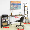 SoBuy FWT68-F Bureau Informatique Table de Travail Bureau d'Ordinateur Table de Bureau avec Grand Plan de Travail