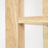 SoBuy FWT70-N Masă pliabilă pentru sufragerie cu rafturi laterale, Masă din lemn de hevea, Masă pliabilă, Masă din lemn pentru bucătărie, sufragerie, living și balcon, 60x98x126cm