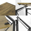 SoBuy FWT78-F Bureau d'Ordinateur Table informatique,Pliable sans Assemblage Design Industriel