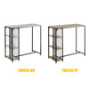 SoBuy Masă masă masă de masă bistrò masă cu 3 rafturi masă industrială fwt84-pf lemn