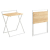 SoBuy FWT88-WN Birou Pliabil pentru Spații Mici, Masă de Calculator, Birou de Studiu, Birou Portabil pentru Acasă, Living, Dormitor, Nu Necesită Asamblare, Design Industrial