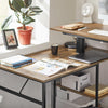 SoBuy FWT93-F Bureau Informatique Bureau Rotatif 360°, Bureau d'angle, Bureau Assis Debout