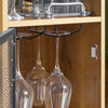 SoBuy FWT97-PF Table de Bar, Table Haute, Table à Manger, Table de Cuisine avec Supports pour Verres et Bouteilles
