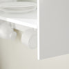 SoBuy Bucătărie cu vase de mâncare pentru a susține perete bucătărie cu 7 cârlige 76x47x12 cm KCR09-W