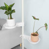 SoBuy KLS09-W Suport Telescopic Ghivece de Flori din Metal, Etajeră Suport Plante
