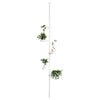 SoBuy KLS09-W Suport Telescopic Ghivece de Flori din Metal, Etajeră Suport Plante