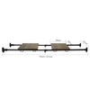 SoBuy KLS10-SCH Étagère Murale Flottante Organisateur Séparateurs d'étagères Étagère de Tension réglable Extensible de 75-127 cm, Noir