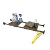 SoBuy KLS10-SCH Étagère Murale Flottante Organisateur Séparateurs d'étagères Étagère de Tension réglable Extensible de 75-127 cm, Noir