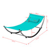 SoBuy KMB04-B Lit Hamac Chaise Longue Enfant En Métal et Toile Textile