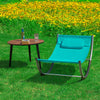 SoBuy KMB04-B Lit Hamac Chaise Longue Enfant En Métal et Toile Textile