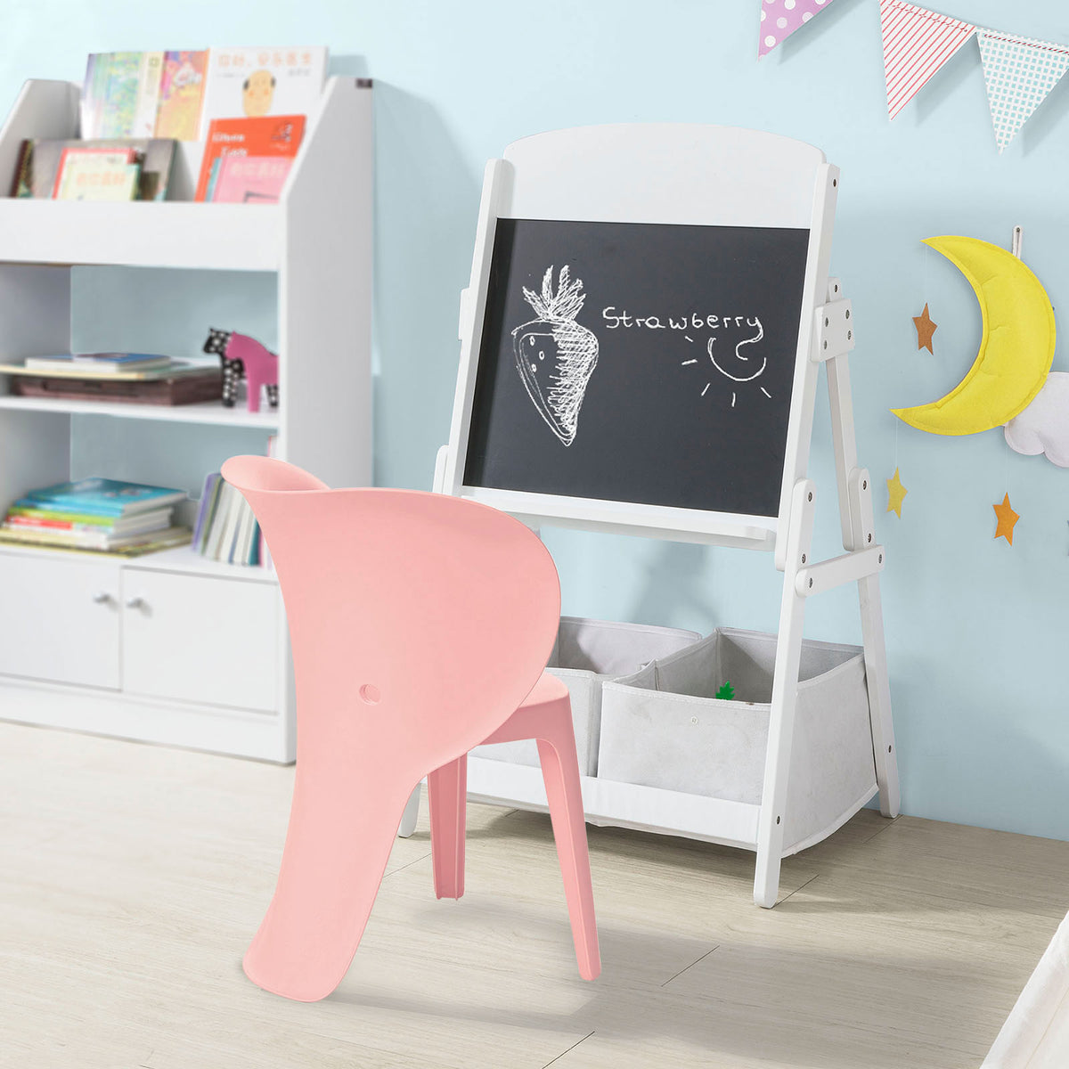 SoBuy KMB12-Px2 Set de 2 Scaune pentru Copii Design Scaun pentru Copii