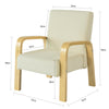 SoBuy KMB20-W Fotoliu pentru copii cu cotiere, canapea relaxantă, scaun confortabil