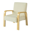 SoBuy KMB20-W Fotoliu pentru copii cu cotiere, canapea relaxantă, scaun confortabil