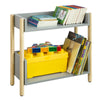 SoBuy KMB28-HG Bibliotecă pentru copii cu 2 rafturi Raft pentru cărți pentru copii