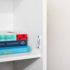 SoBuy KMB43-W Comodă pentru copii, raft pentru camera copiilor cu tablă, bibliotecă, raft pentru jucării