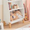 SoBuy KMB47-W Bibliotecă Raft pentru cărți Raft de depozitare pentru cărți și jucării copii, Suport reviste cu 3 rafturi, 60x25x80 cm