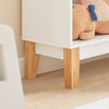 SoBuy KMB47-W Bibliotecă Raft pentru cărți Raft de depozitare pentru cărți și jucării copii, Suport reviste cu 3 rafturi, 60x25x80 cm