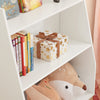 SoBuy KMB47-W Bibliotecă Raft pentru cărți Raft de depozitare pentru cărți și jucării copii, Suport reviste cu 3 rafturi, 60x25x80 cm