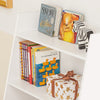 SoBuy KMB47-W Bibliotecă Raft pentru cărți Raft de depozitare pentru cărți și jucării copii, Suport reviste cu 3 rafturi, 60x25x80 cm