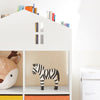 SoBuy KMB49-W Dulap de depozitare pentru cărți și jucării pentru copii, Mini bibliotecă în formă de căsuță