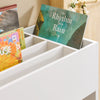 SoBuy KMB51-W Raft pentru copii, Raft de cărți, Raft de depozitare pentru cărți și jucării, Bibliotecă pentru copii