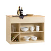 SoBuy KNL04-MI îlot Central, Placard, Buffet, Armoire de Cuisine avec 1 Plan de Travail