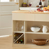SoBuy KNL04-MI îlot Central, Placard, Buffet, Armoire de Cuisine avec 1 Plan de Travail