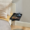 SoBuy Tavă pentru pat pentru dormitoare pentru noptieră depozitare mică pe noptieră neagră NKD01-SCH
