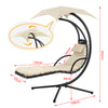 SoBuy OGS16 Bain de soleil Hamac transat suspendu Lit suspendu Fauteuil Balancelle