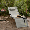 SoBuy OGS38-HG Chaise Longue Transat de Jardin Bascule avec Appui-tête