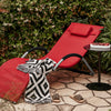 SoBuy OGS38-R Chaise Longue Transat de Jardin Bascule avec Appui-tête