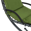 SoBuy OGS39-GR Bain de Soleil Hamac Transat Suspendu Lit Suspend Balancelle de Jardin