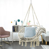 SoBuy OGS42-MI Hamac Suspendu macramé, Fauteuil balançoire Intérieur extérieur