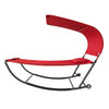 SoBuy Cot de grădină cu roți Rocking Atoptomă de punte Scaun Single Pat Max Max. 200 Kg L97*P207 CM RED OGS44-R