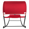 SoBuy Cot de grădină cu roți Rocking Atoptomă de punte Scaun Single Pat Max Max. 200 Kg L97*P207 CM RED OGS44-R