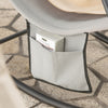 SoBuy OGS47-HG Fotoliu balansoar pentru adulți, Șezlong, Balansoar ergonomic de relaxare cu buzunar lateral