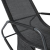 SoBuy Fotociul balansoar de grădină cu scaun balansoar extern cu buzunar lateral adus până la 150 kg OGS47-MS gri închis