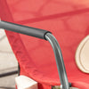 SoBuy OGS47-R Fotoliu balansoar pentru adulți, Șezlong, Balansoar ergonomic de relaxare cu buzunar lateral