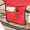 SoBuy OGS47-R Fotoliu balansoar pentru adulți, Șezlong, Balansoar ergonomic de relaxare cu buzunar lateral