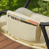 SoBuy OGS54-MI Fauteuil Suspendu de Jardin et Patio Balancelle Hamac avec Support sur Pied Coussin