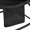 SoBuy OGS56-SCH Fauteuil à Bascule Confortable avec Coussin Rembourré avec Appui-tête et 2 Poches